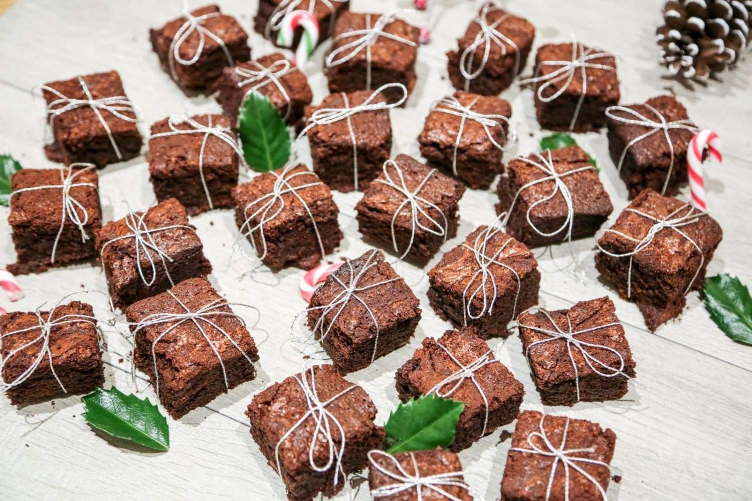 Easy 5-Ingredient Christmas Brownie Presents by Love Cocoa