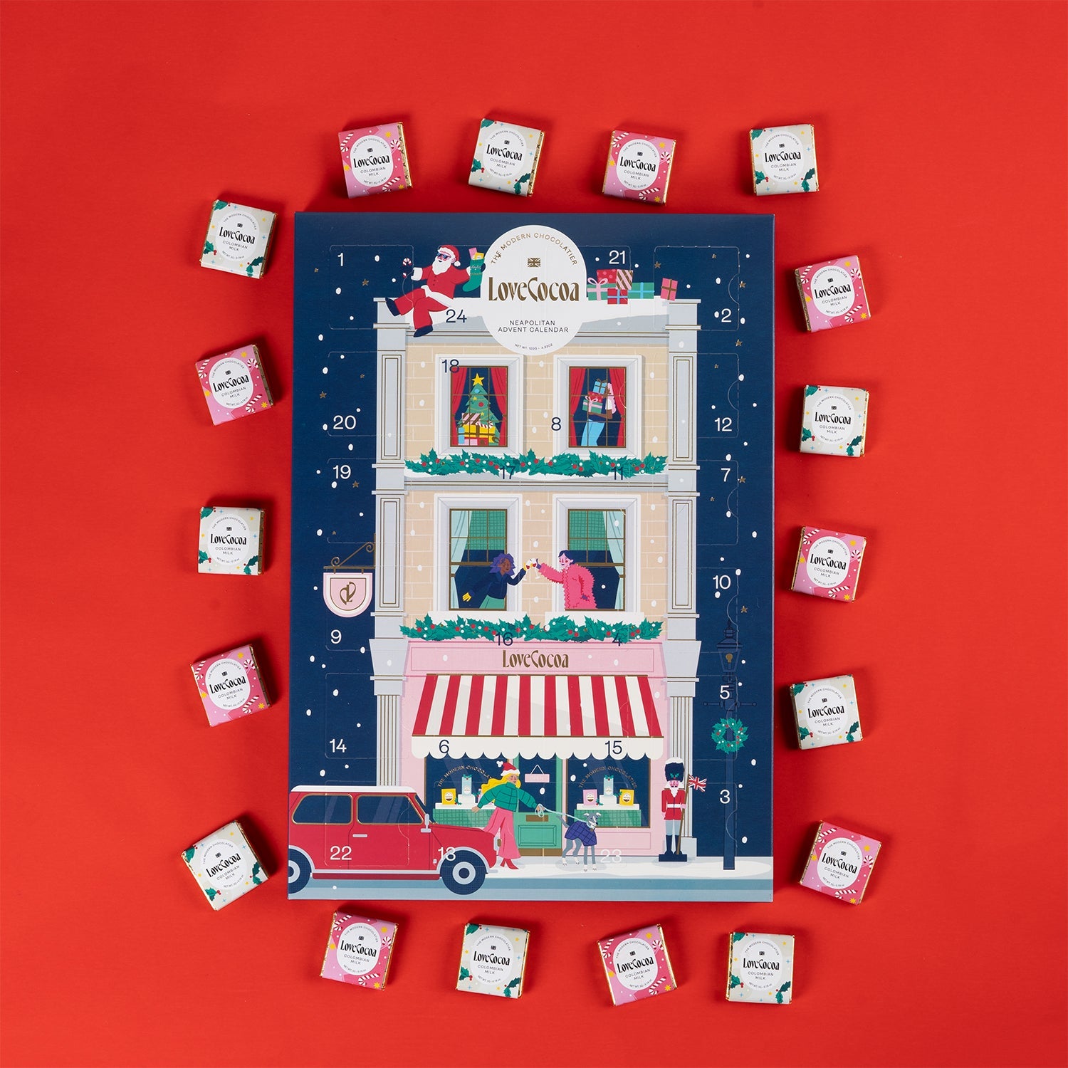 Love Cocoa Neopolitan Advent Calendar 120g Love Cocoa