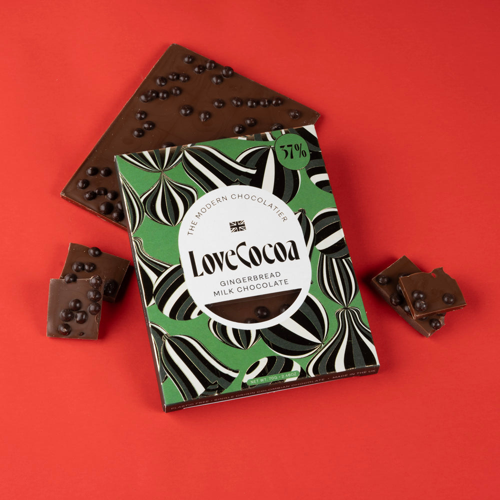 Gingerbread Milk Chocolate Bar Love Cocoa