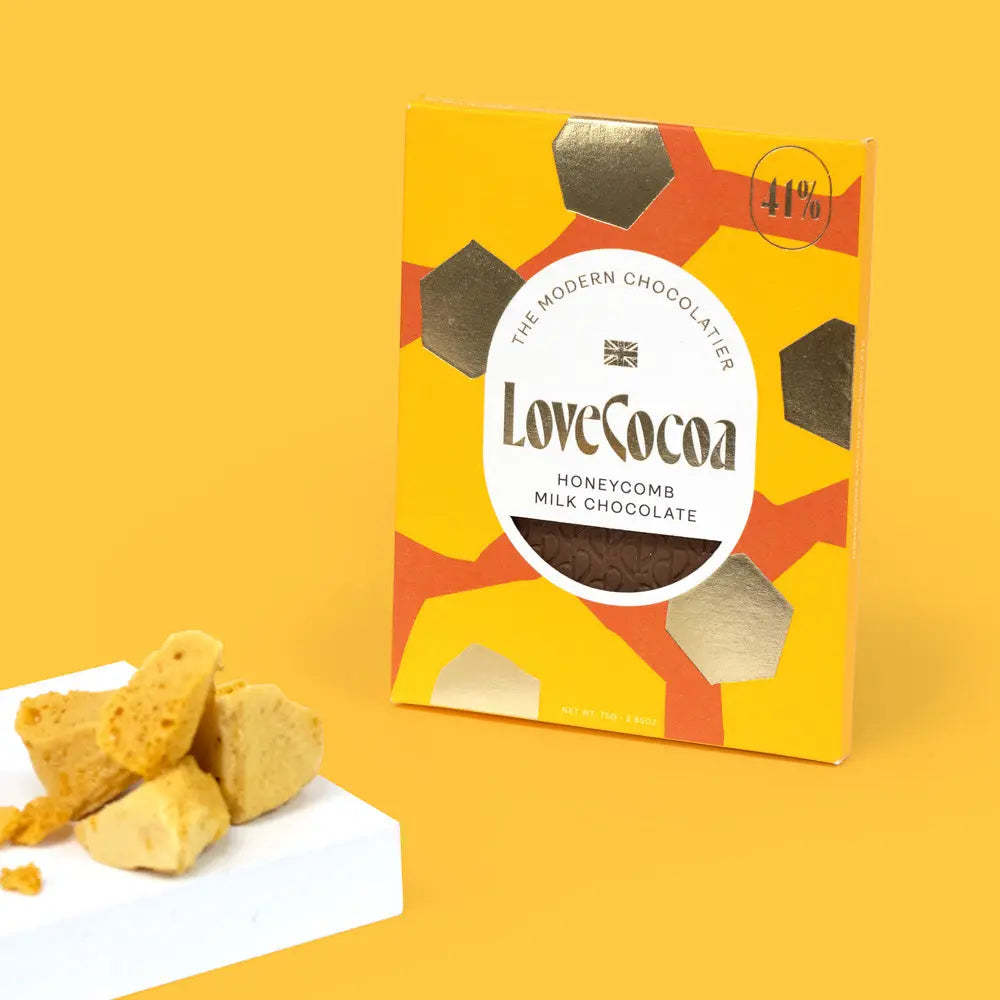 Honeycomb Milk Chocolate Bar - Love Cocoa