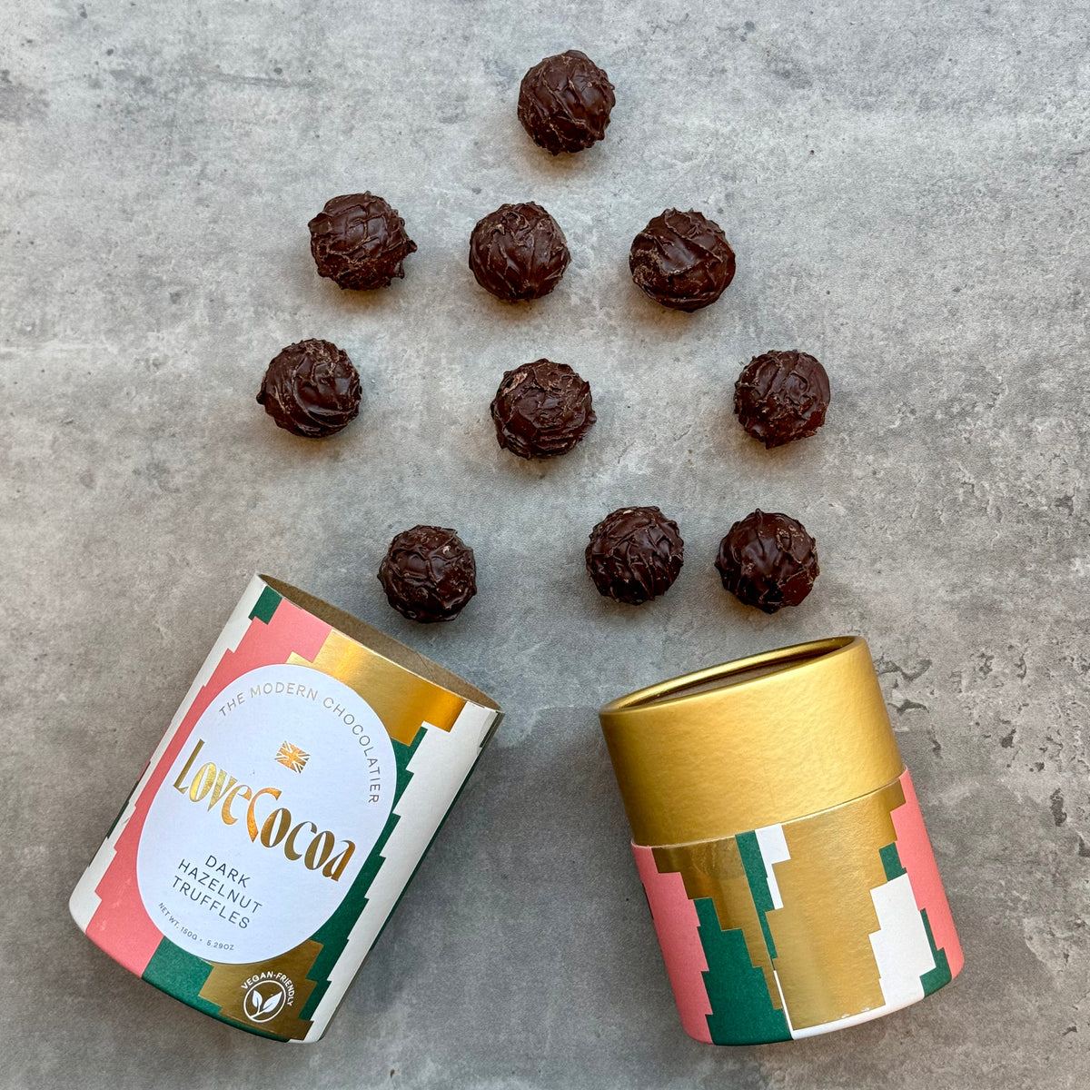 Dark Chocolate Hazelnut Truffles (Vegan) Chocolate Truffles