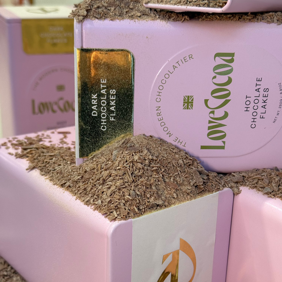 70% Peruvian Dark Hot Chocolate Flakes Love Cocoa