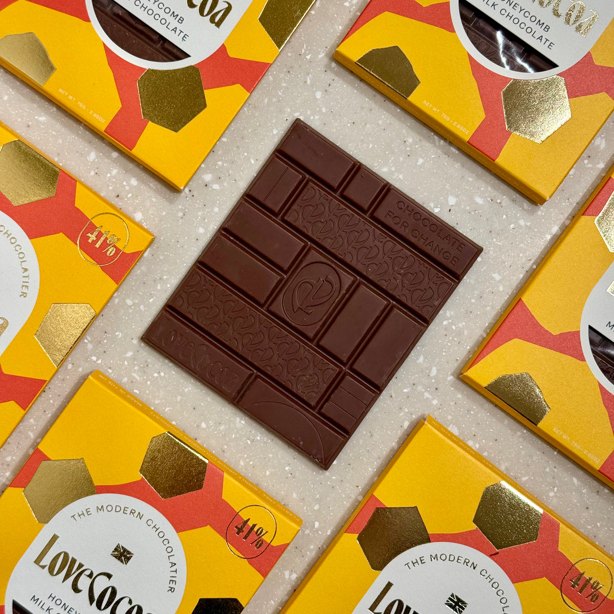 Honeycomb Milk Chocolate Bar 41% Milk Chocolate Bar