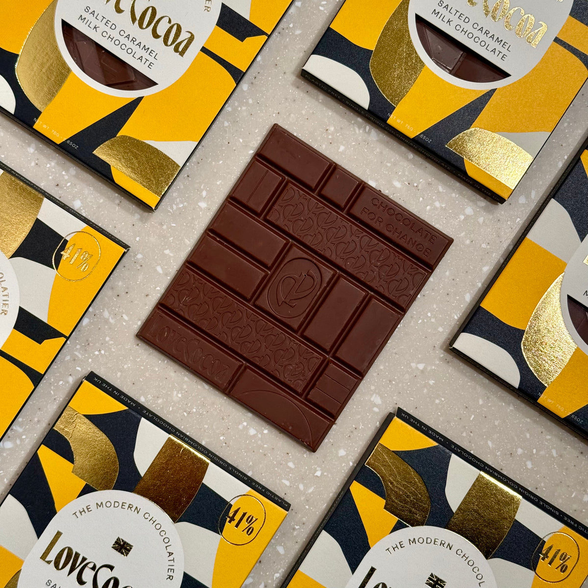 Salted Caramel Milk Chocolate Bar 41% Milk Chocolate Bar