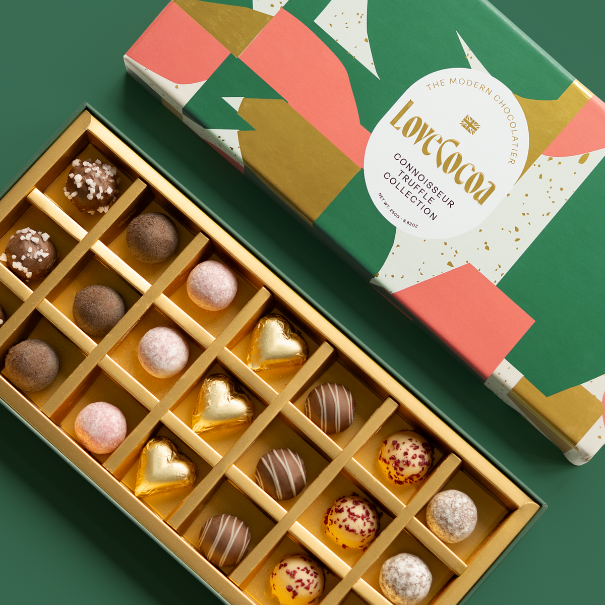 LC - Connoisseur 21 piece selection box Love Cocoa