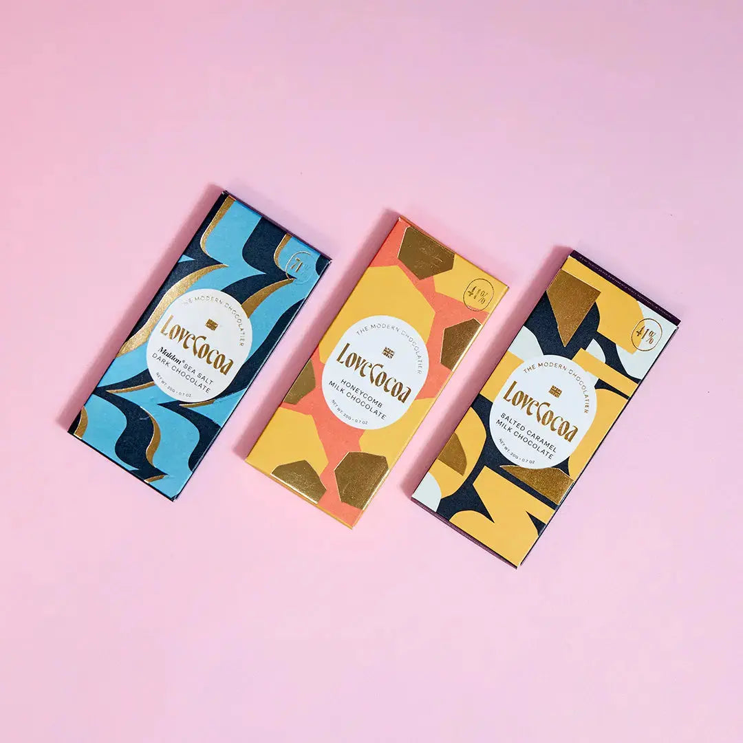 Mini Salted Caramel 41% Milk Chocolate 20g - Love Cocoa