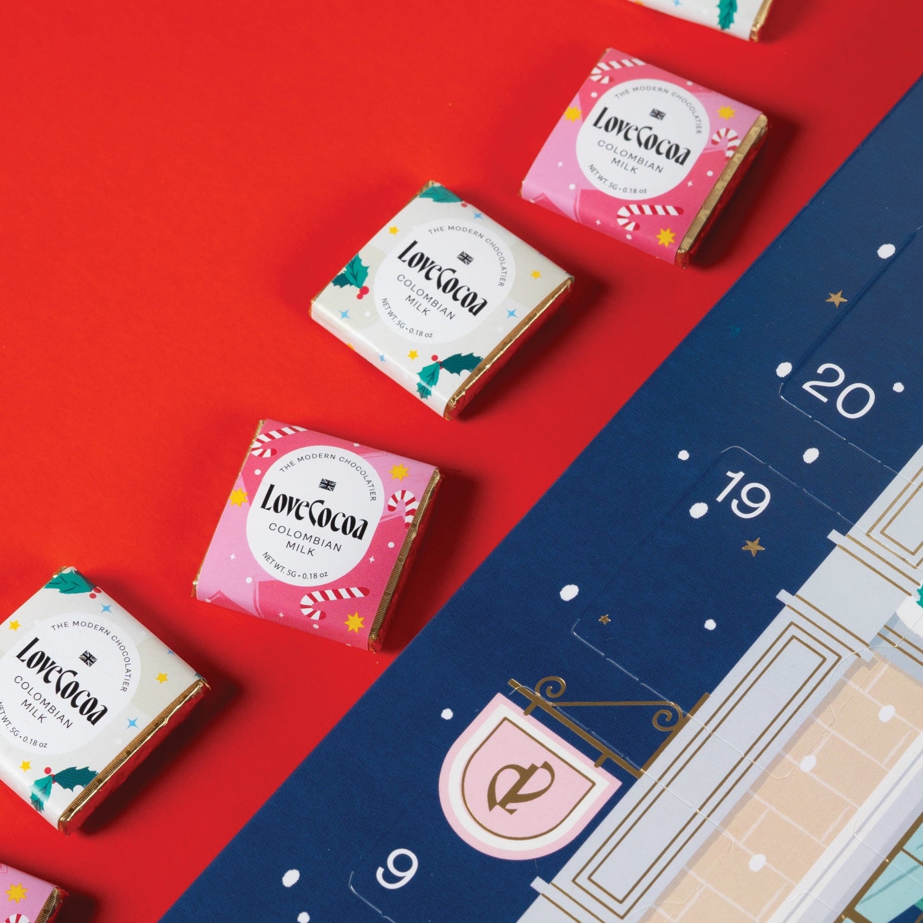 Love Cocoa Neopolitan Advent Calendar 120g Love Cocoa