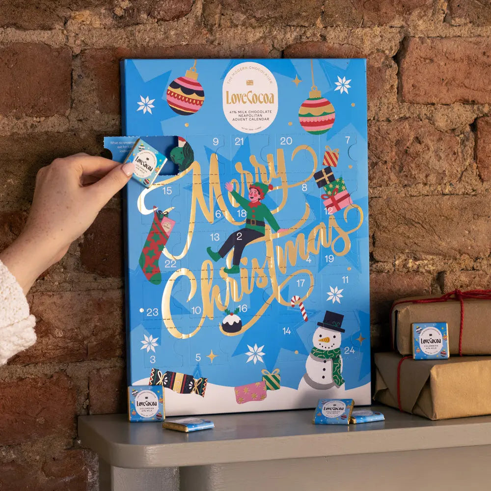 Corporate Gifting Luxury Milk Chocolate Neapolitan Advent Calendar