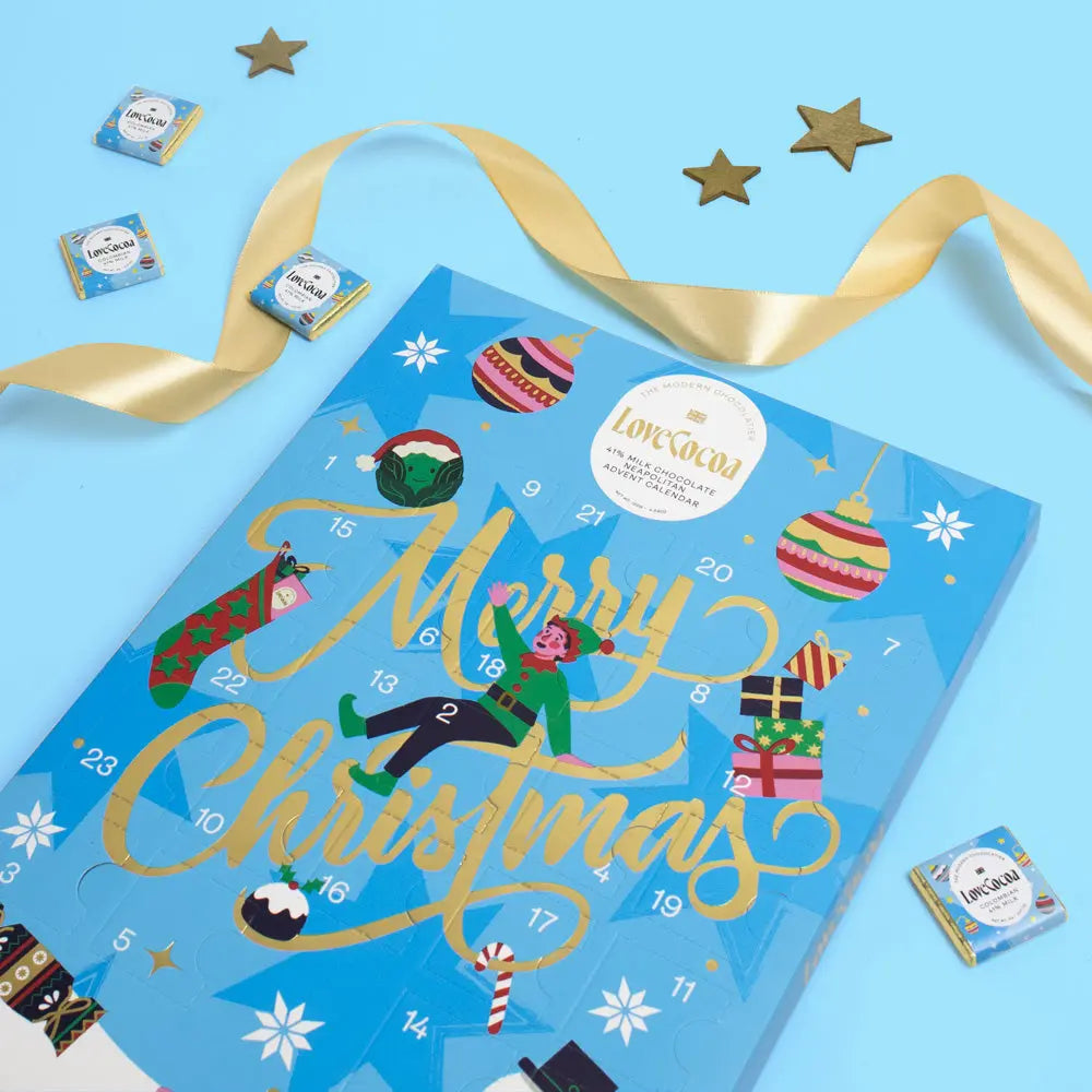 Corporate Gifting Luxury Milk Chocolate Neapolitan Advent Calendar