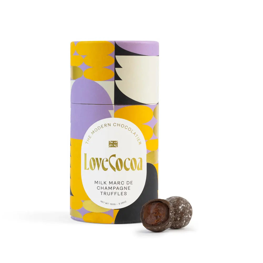 Milk Chocolate Marc De Champagne Truffles - Love Cocoa