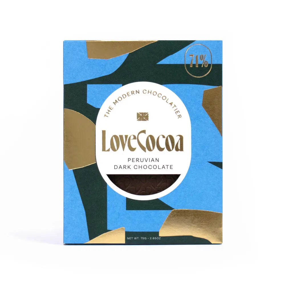 Peruvian Single Origin Dark Chocolate Bar (Vegan) | Love Cocoa