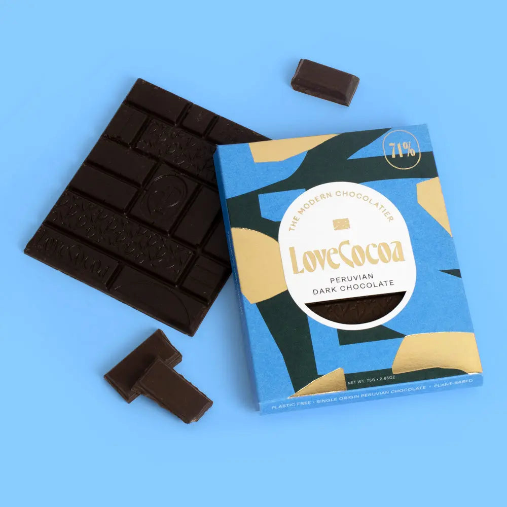 Peruvian Dark Chocolate Bar (Vegan) - Love Cocoa