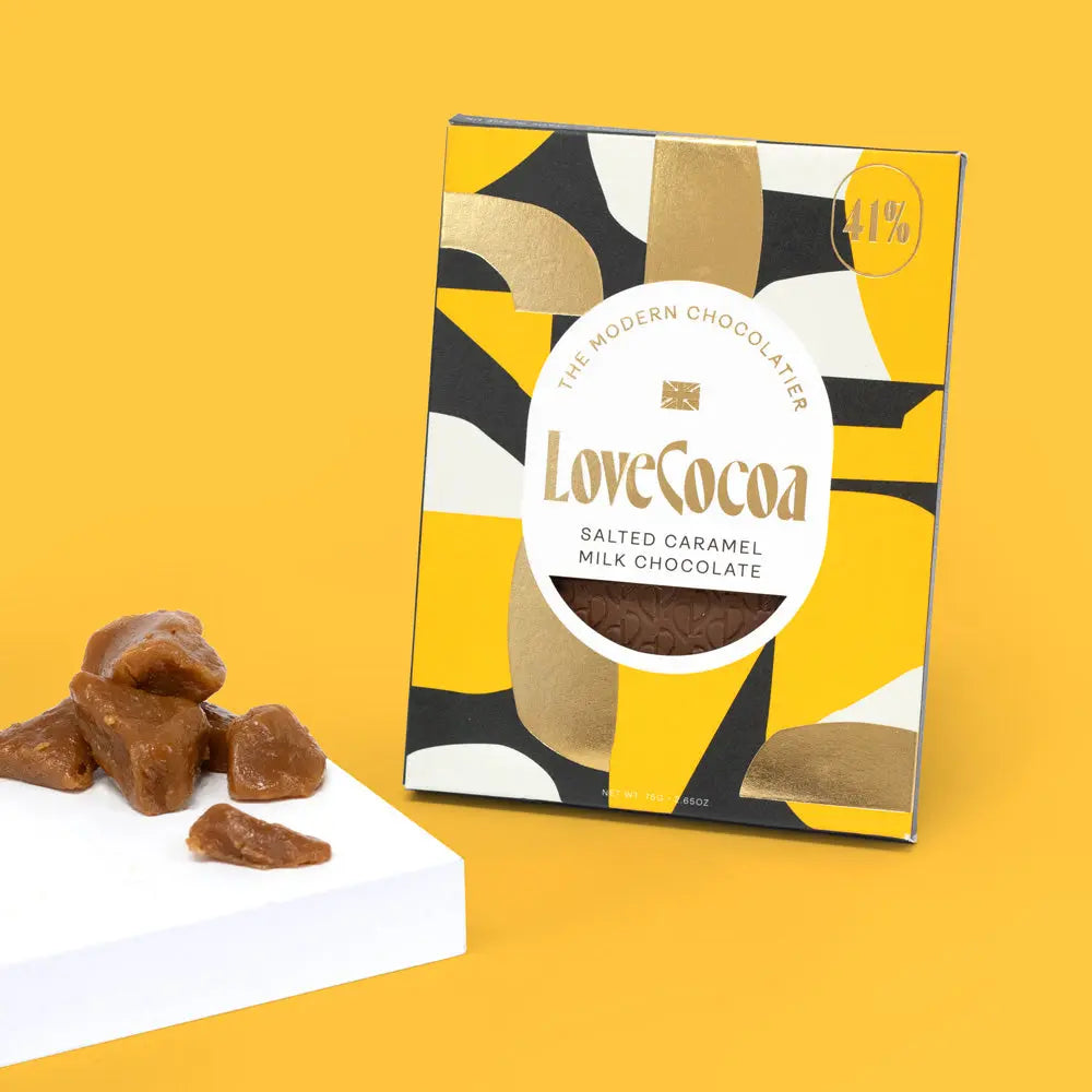 Salted Caramel Milk Chocolate Bar - Love Cocoa