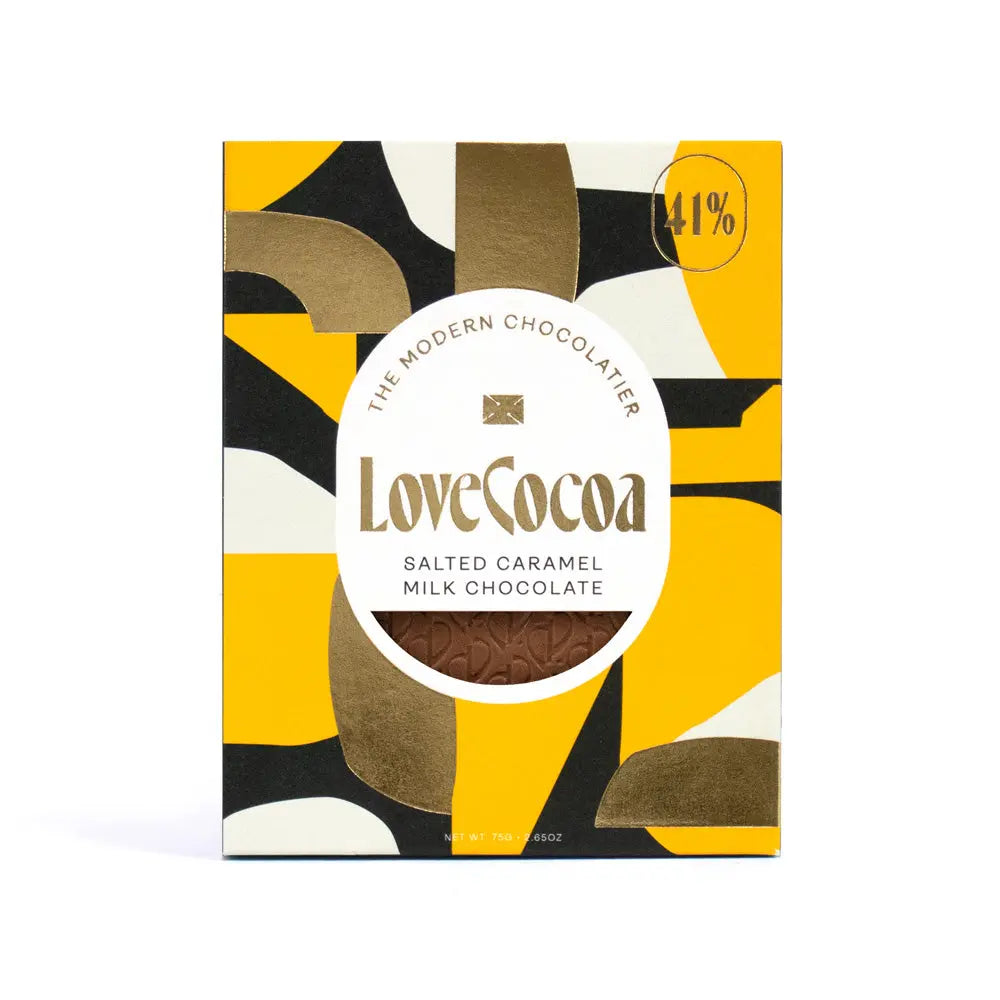 Salted Caramel Milk Chocolate Bar - Love Cocoa