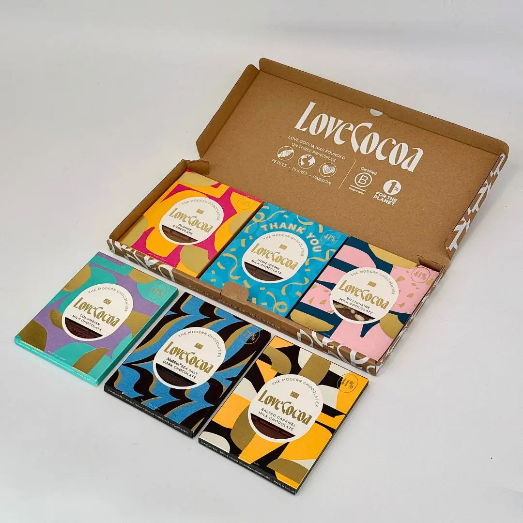"Thank You" Letterbox Bundle - 6 Bars Love Cocoa