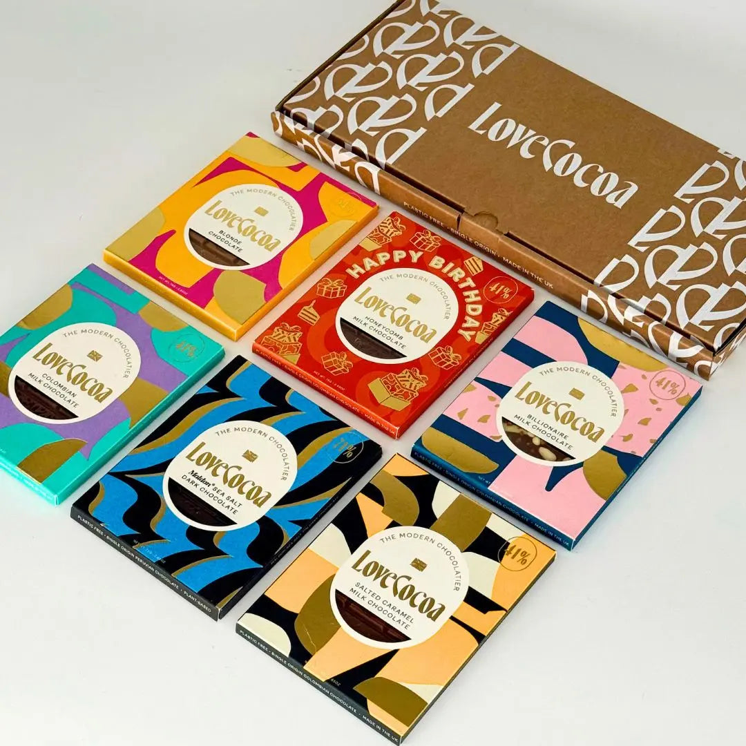 Birthday Celebration Letterbox Bundle - 6 bars Love Cocoa