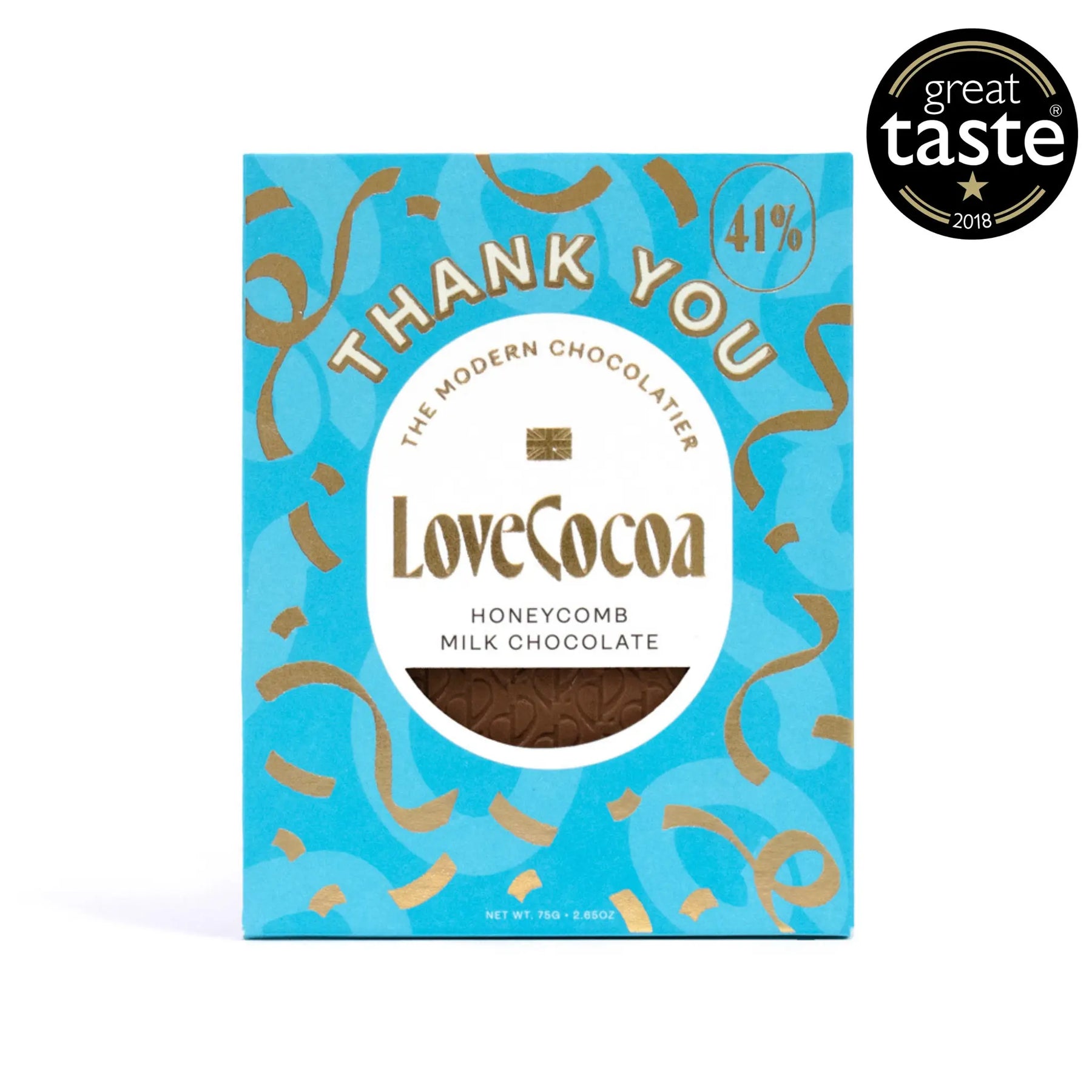 Thank You: Honeycomb Chocolate Bar - Love Cocoa