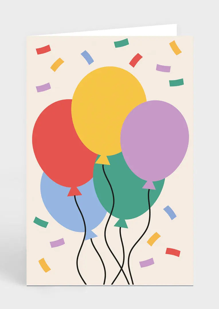 Greeting Card - Celebration Balloons - Love Cocoa