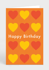Greeting Card - Birthday Hearts