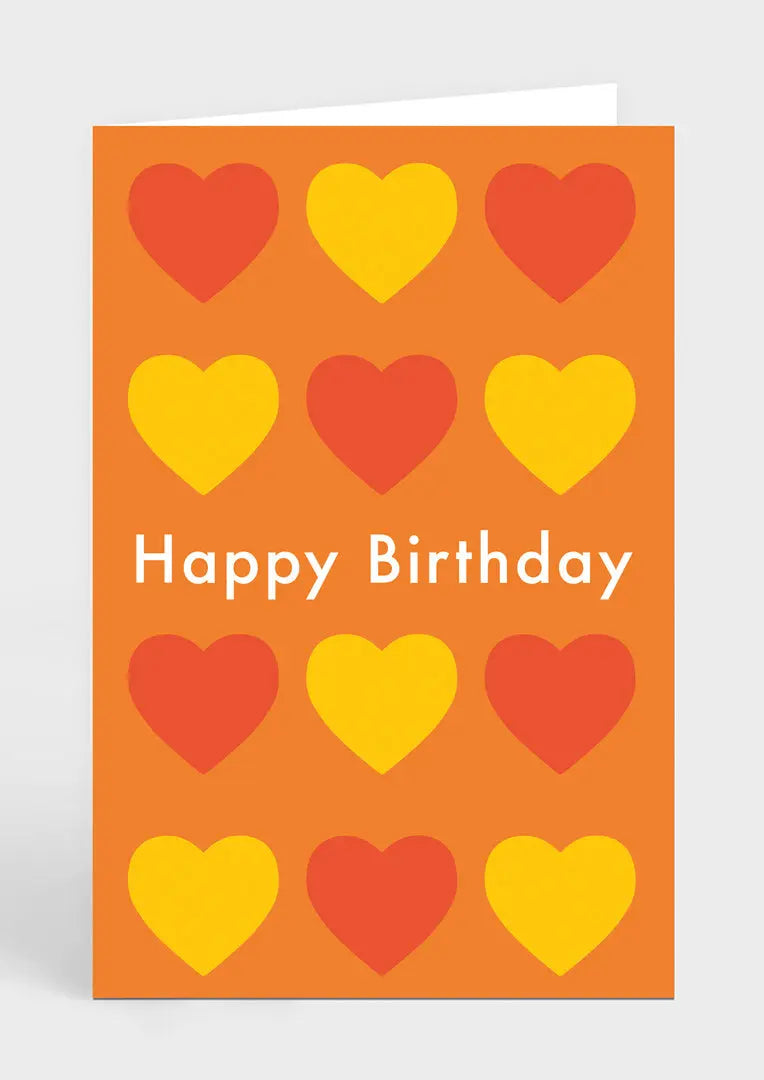 Greeting Card - Birthday Hearts - Love Cocoa