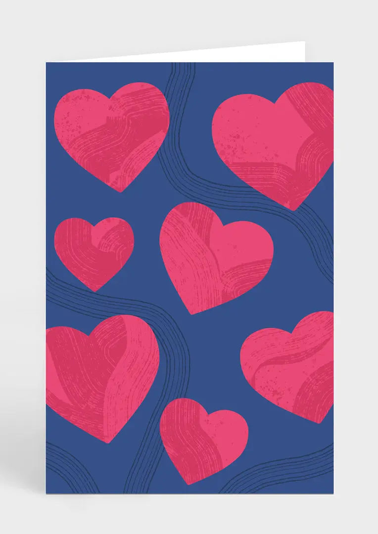 Greeting Card - Hearts - Love Cocoa