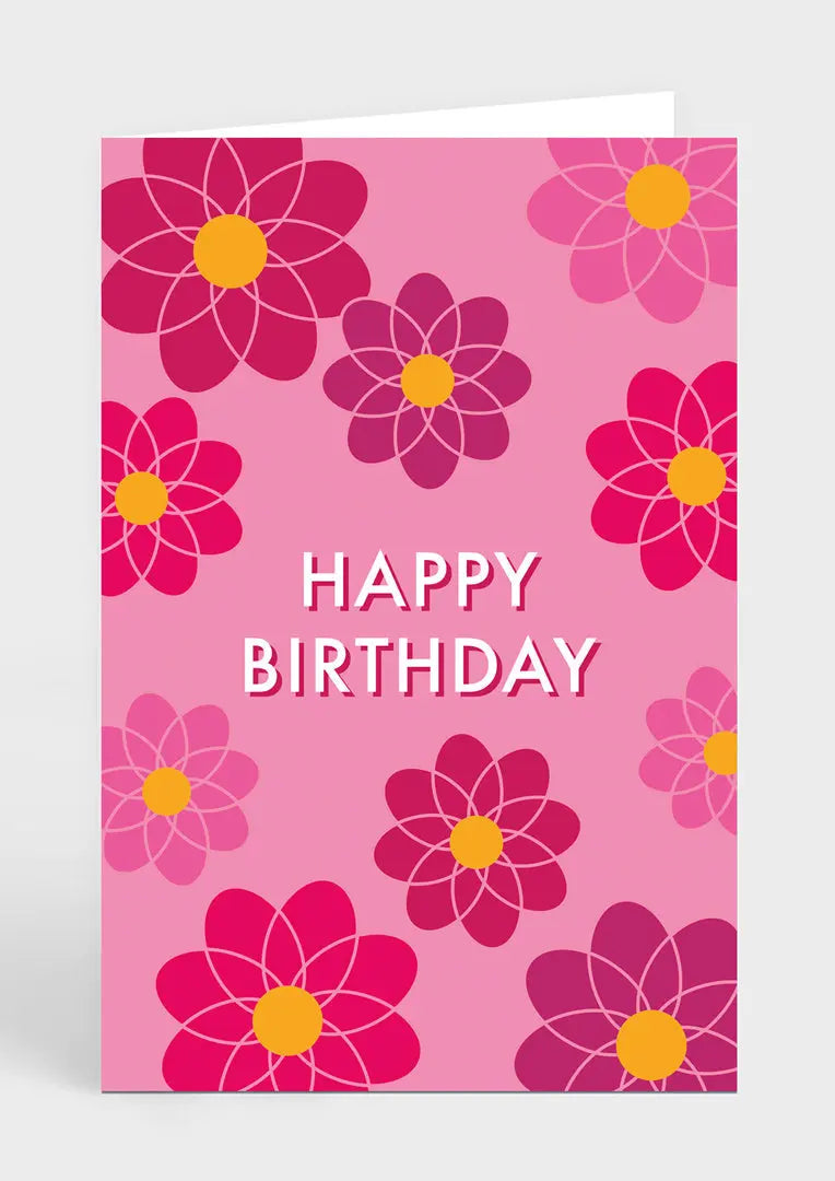 Greeting Card - Birthday Flowers - Love Cocoa