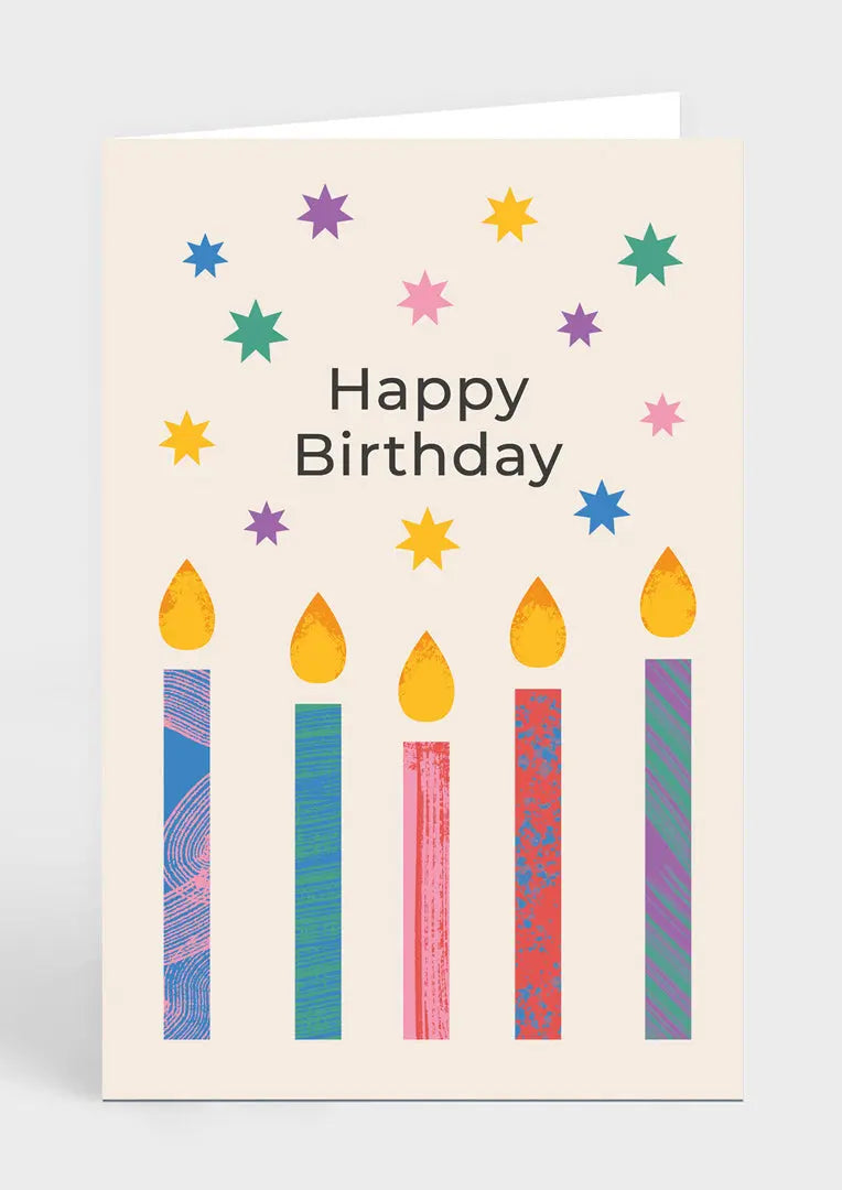 Greeting Card - Birthday Candles - Love Cocoa