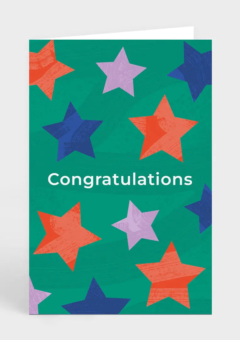 Greeting Card - Congratulations Stars - Love Cocoa