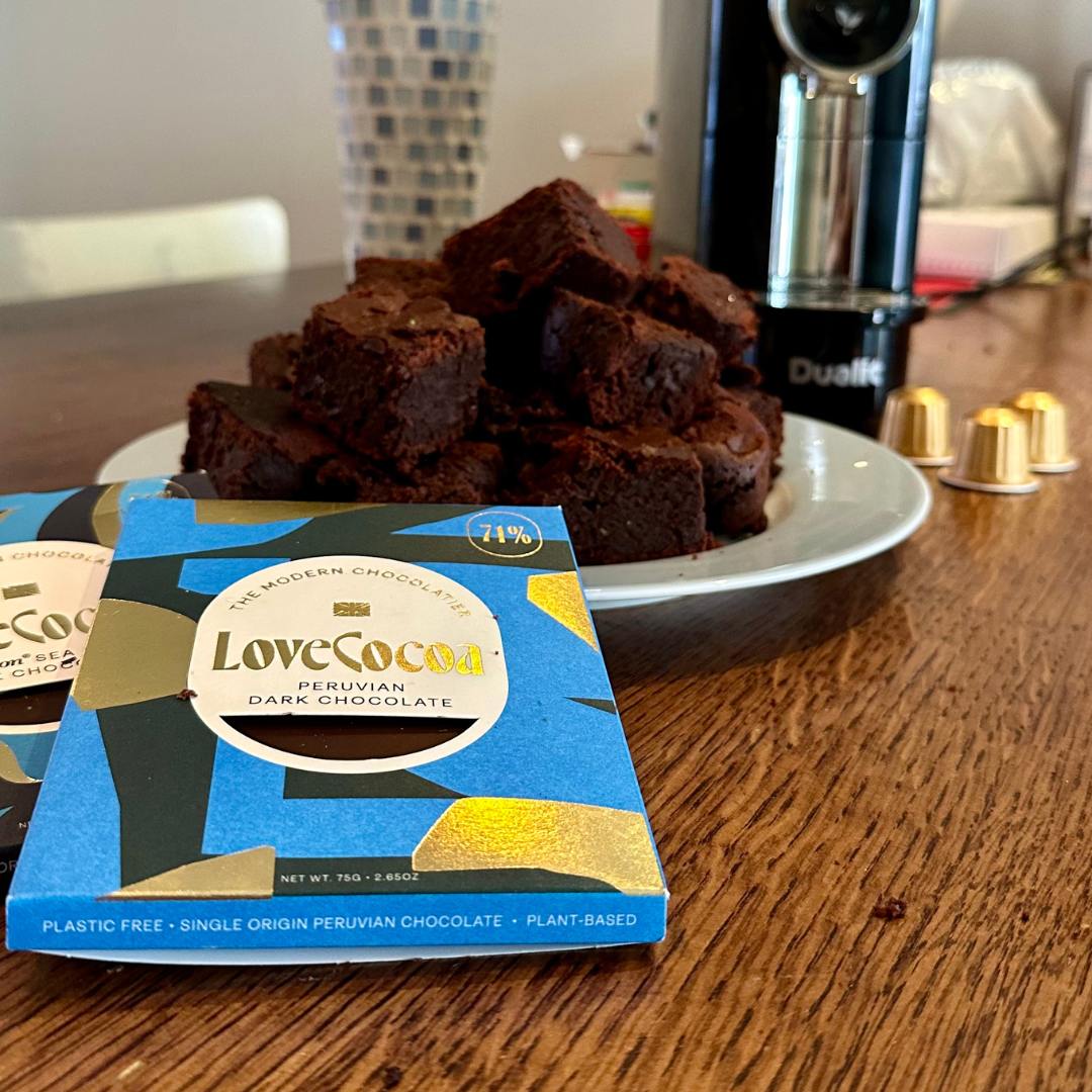 The Best Coffee Chocolate Brownies by Love Cocoa