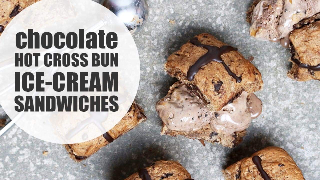 Chocolate Vegan Hot Cross Bun Easter Video Recipe Love Cocoa