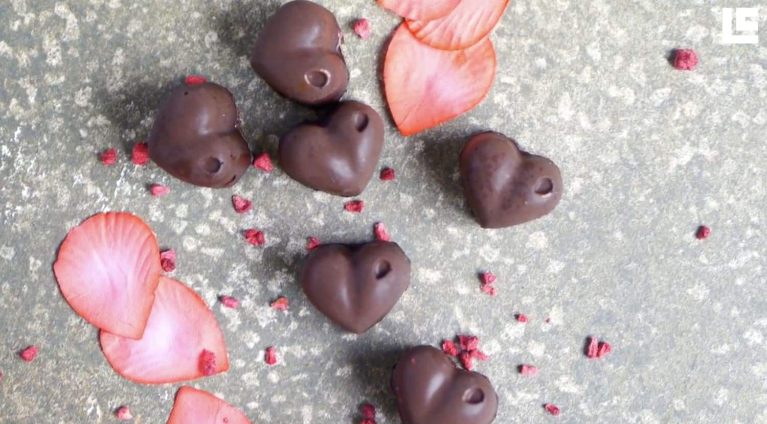 Valentine's Raspberry Chocolate Hearts Truffle Recipe ❤