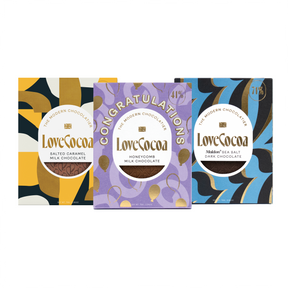 "Congratulations" Letterbox Trio Love Cocoa