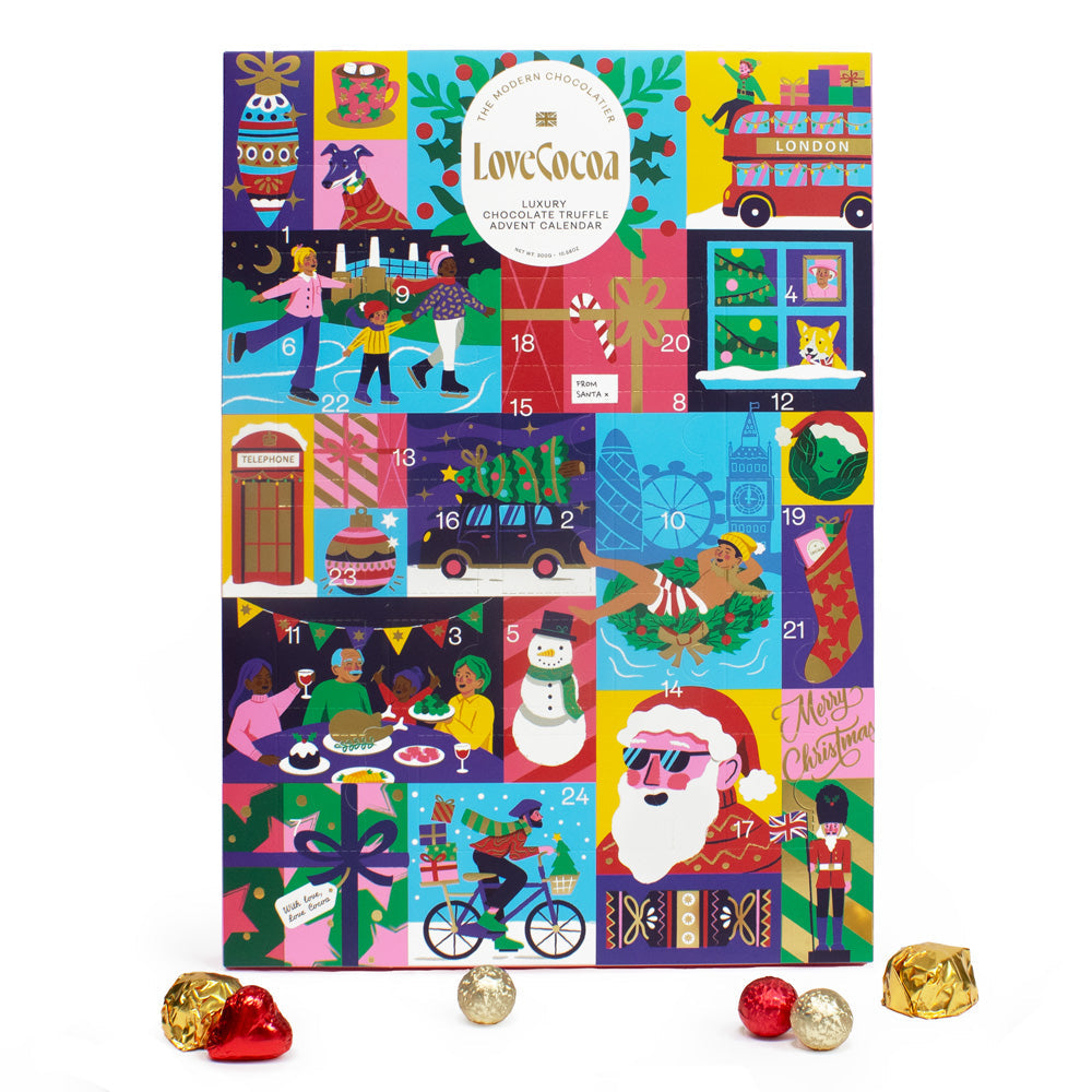 Corporate Gifting Luxury Large Chocolate Advent Calendar with Truffles