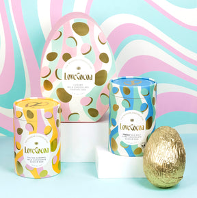 Corporate Gifting Luxury Colombian Milk Chocolate Egg filled with Petite Caramel Eggs