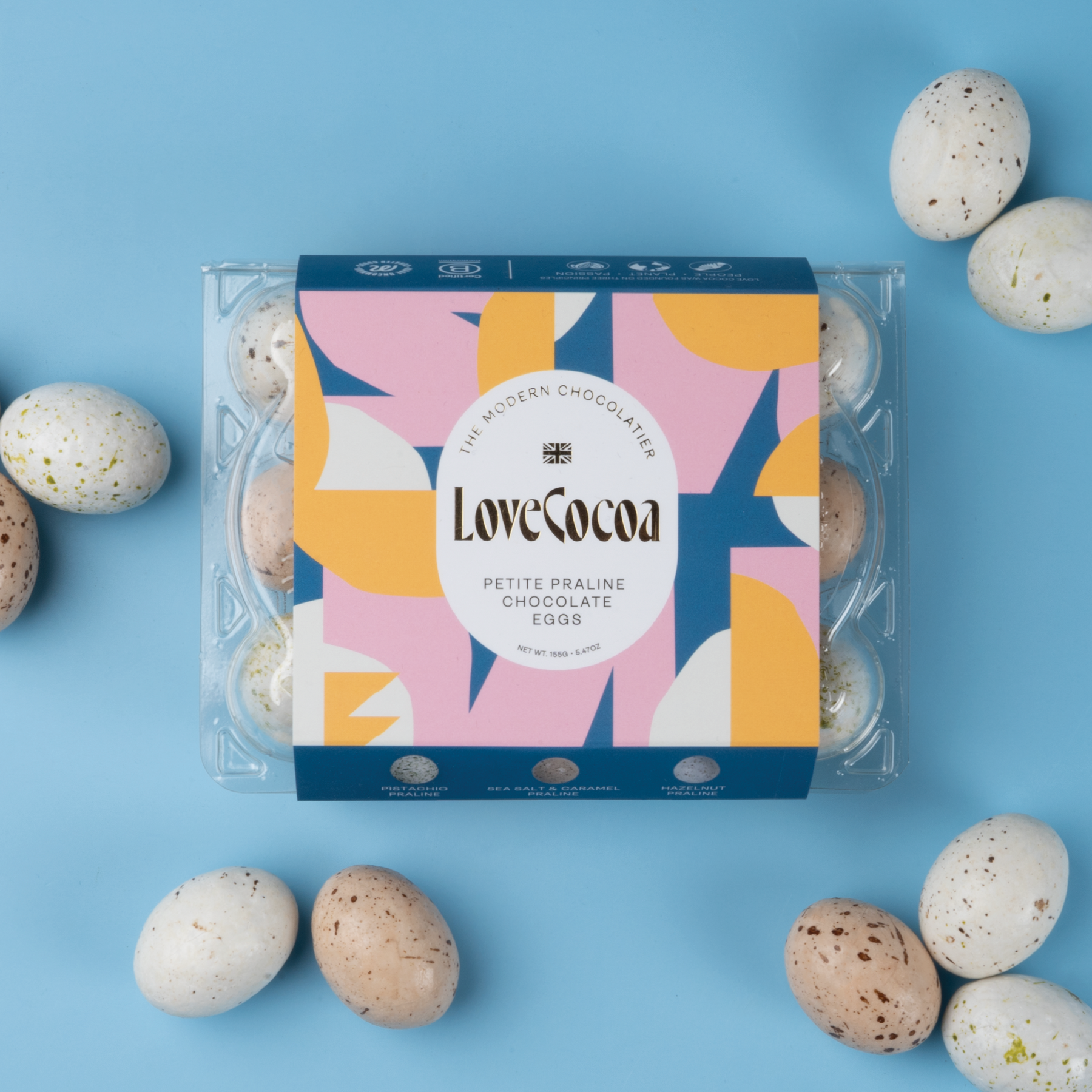 Easter Petite Praline Chocolate Eggs Love Cocoa