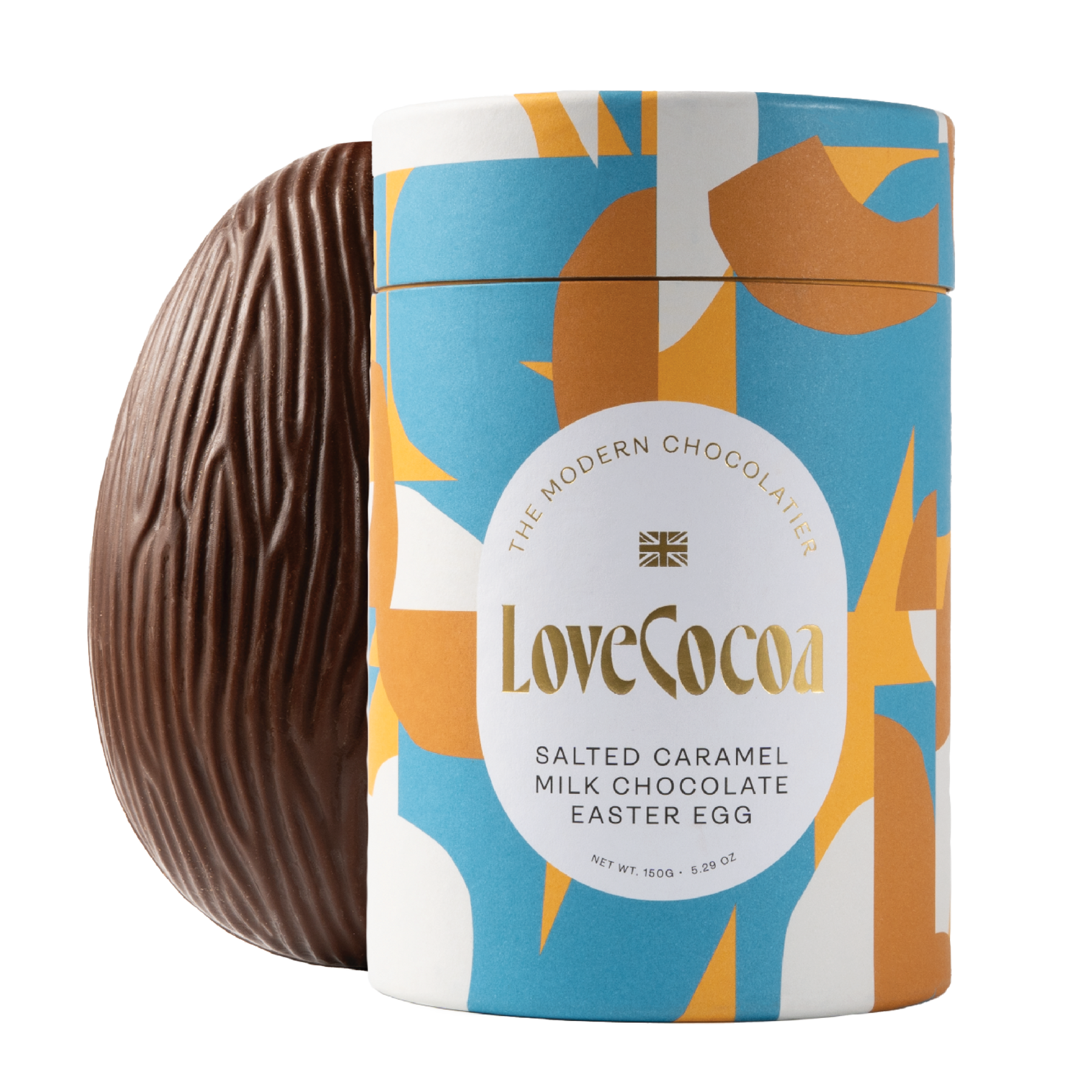 Salted Caramel Milk Chocolate Easter Egg Love Cocoa