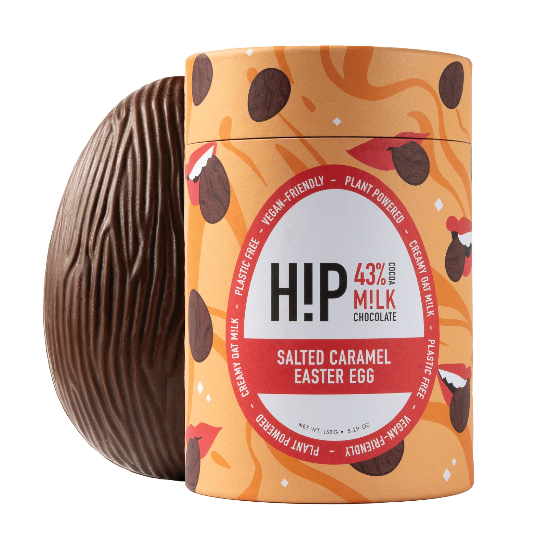 H!P Vegan Chocolate Salted Caramel Easter Egg Love Cocoa
