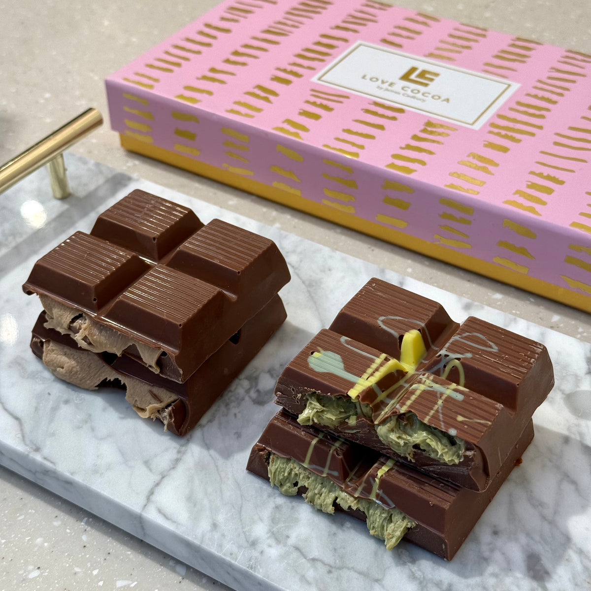 Dubai Bar Duo: Pistachio & Biscoff (LIMITED EDITION) (Copy) Love Cocoa