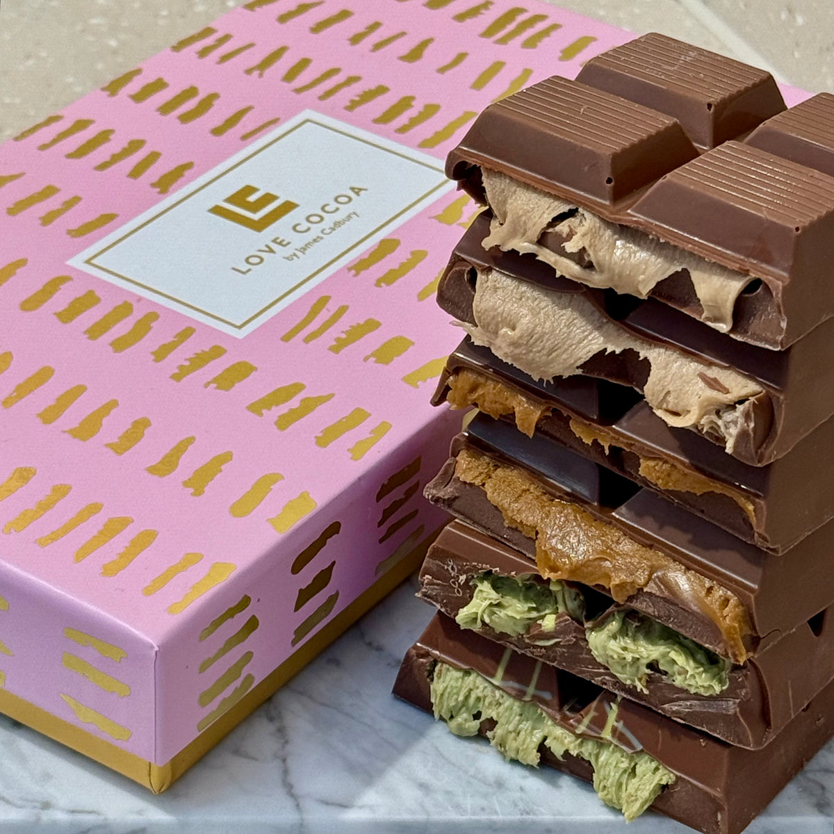 Dubai Bar Duo: Pistachio & Caramel Peanut Butter Bar (LIMITED EDITION) (Copy) Love Cocoa