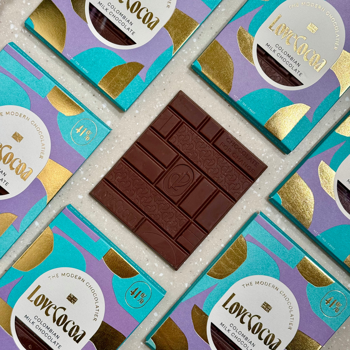 Colombian Single Origin Chocolate Bar 41% Milk Chocolate Bar