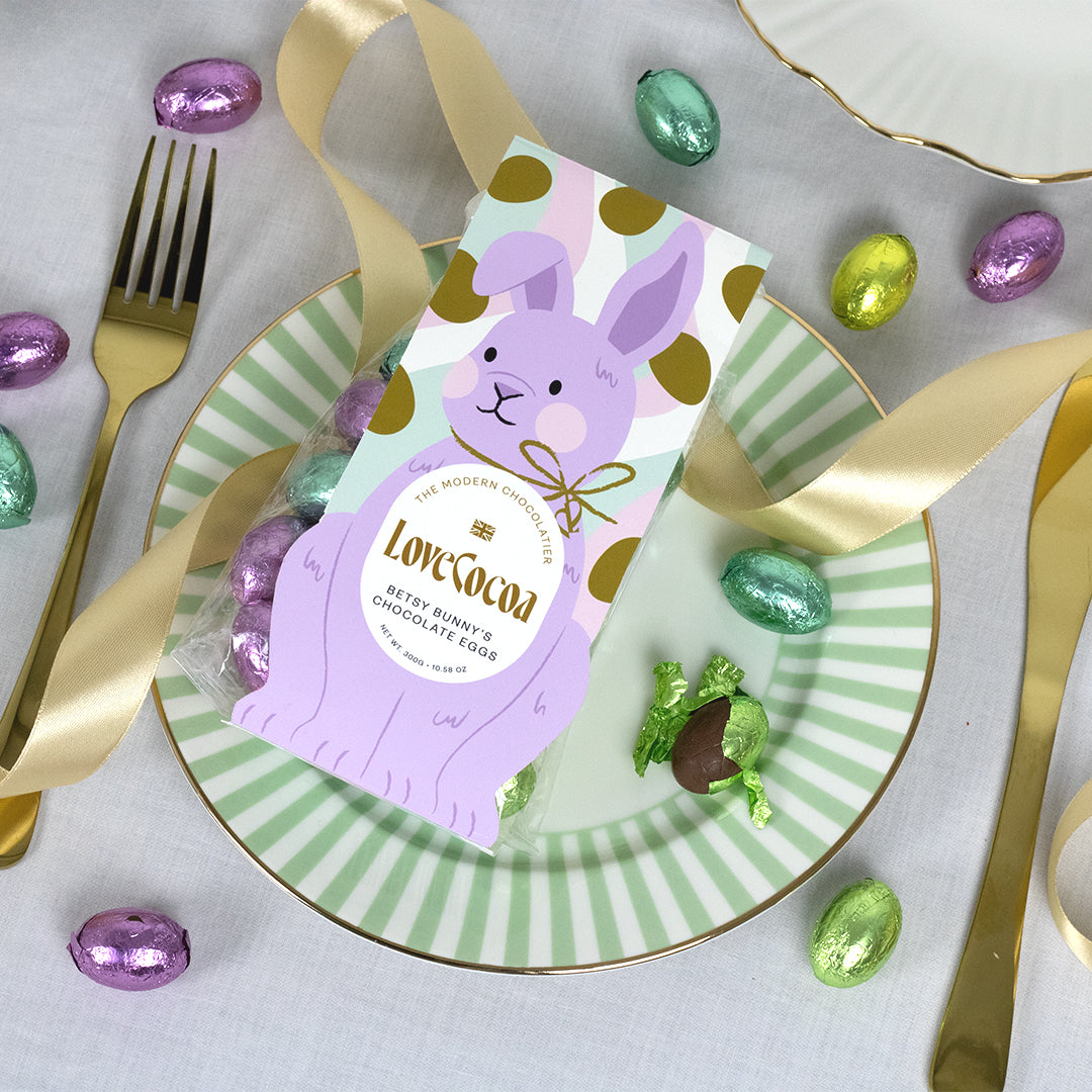 Betsy Bunny's Egg Hunt Chocolates | 300g Milk Chocolate Mini Eggs