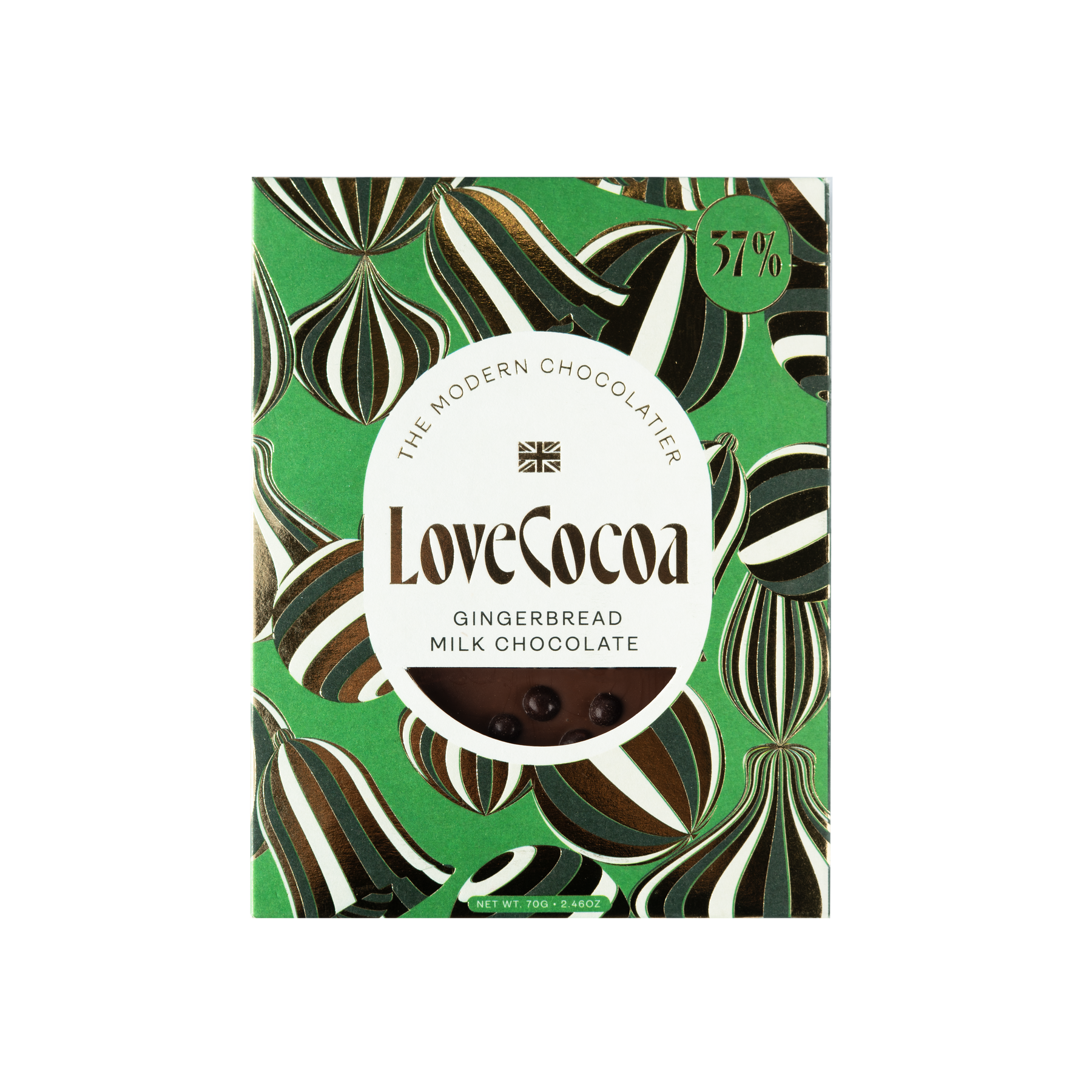 Gingerbread Milk Chocolate Bar Love Cocoa