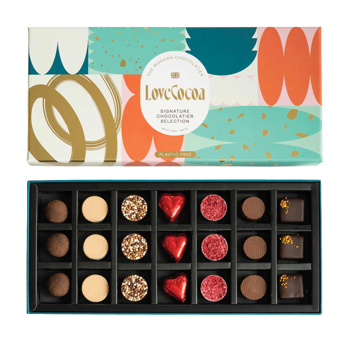 SIGNATURE CHOCOLATIER TRUFFLE 21-PIECE SELECTION BOX Love Cocoa
