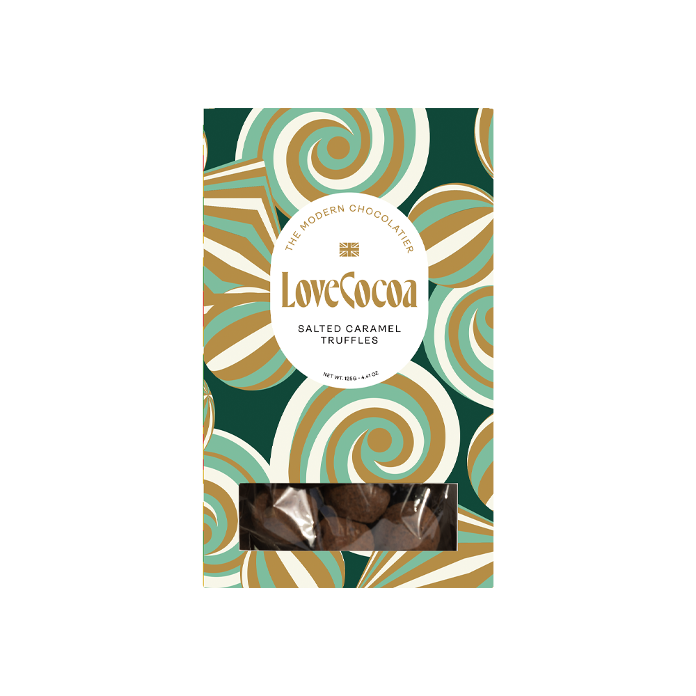 Love Cocoa Festive Salted Caramel Truffles 125g Love Cocoa