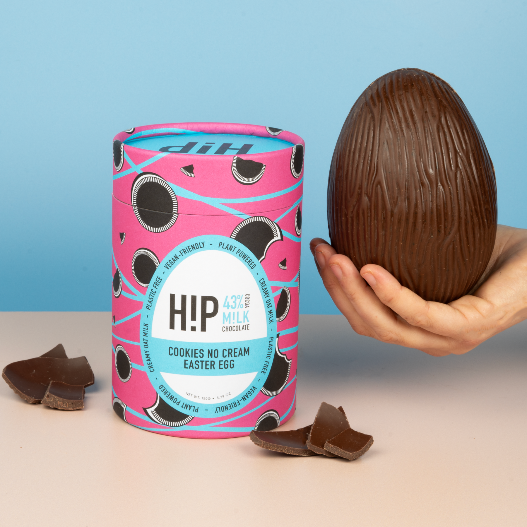 H!P Vegan Chocolate Cookies No Cream Easter Egg Love Cocoa