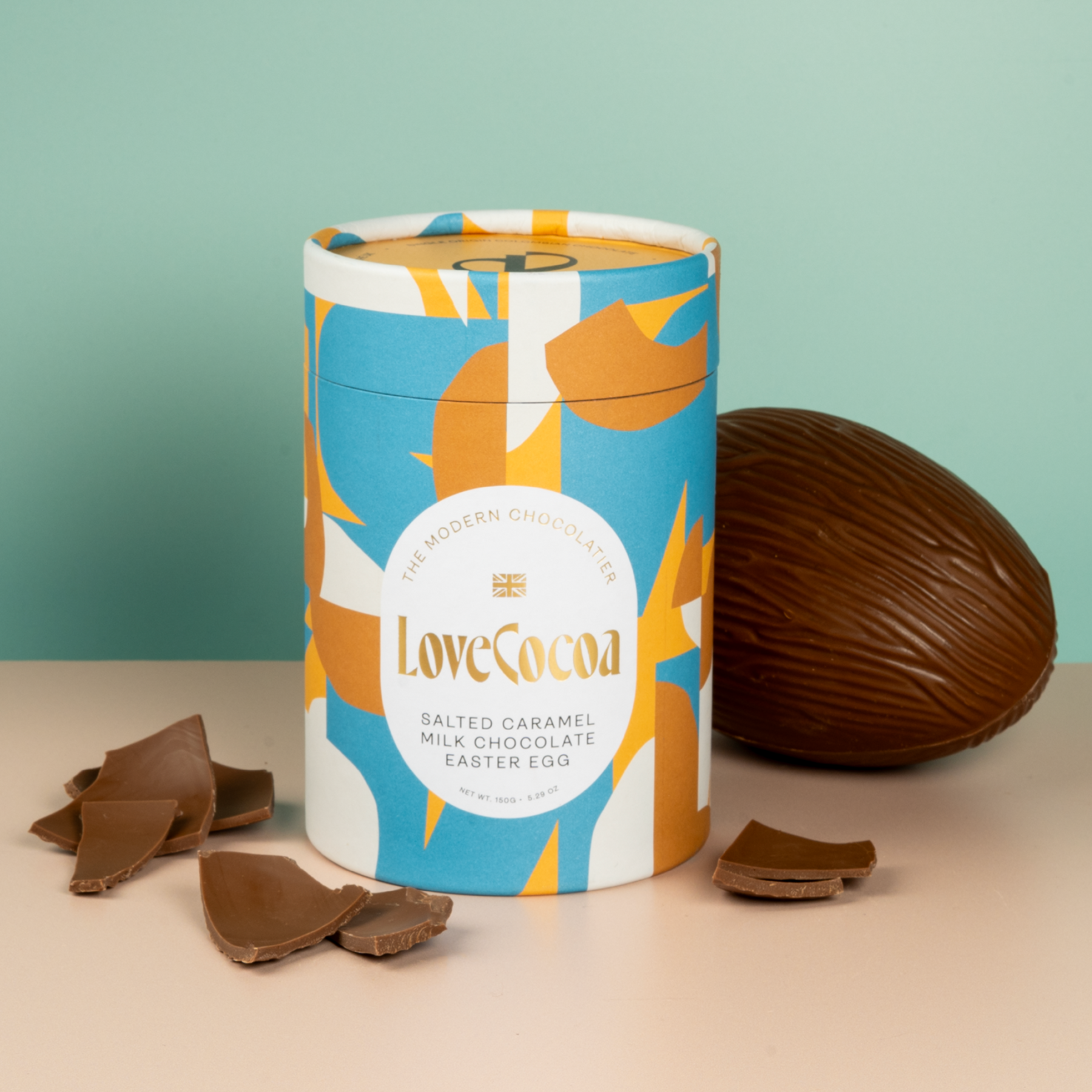 Salted Caramel Milk Chocolate Easter Egg Love Cocoa