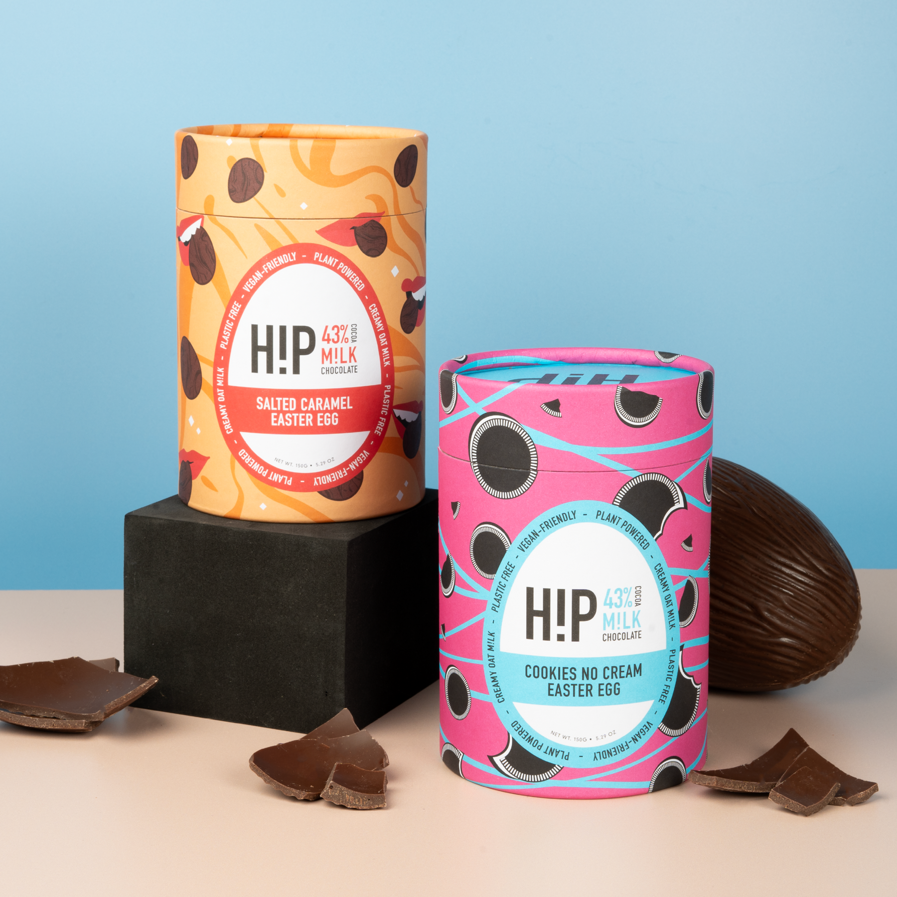 H!P Vegan Chocolate Cookies No Cream Easter Egg Love Cocoa