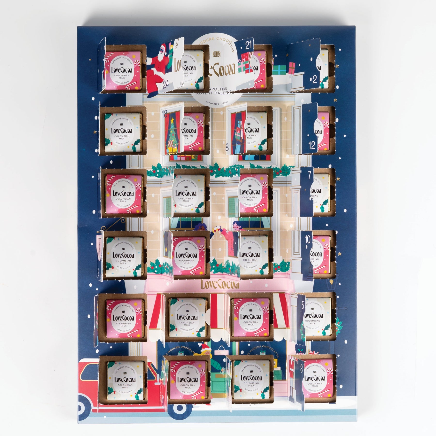 Love Cocoa Neopolitan Advent Calendar 120g Love Cocoa
