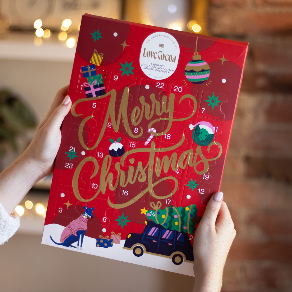 Corporate Gifting Luxury Assorted Chocolate Neapolitan Advent Calendar