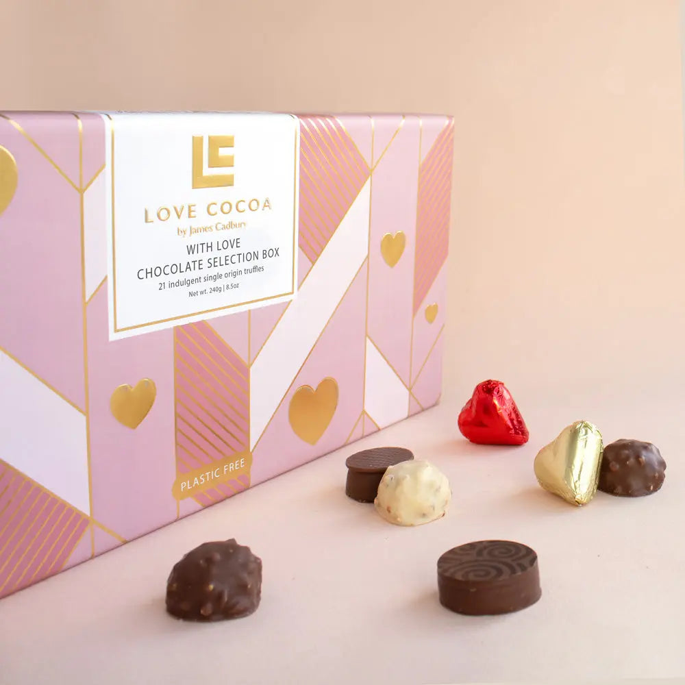 With Love Chocolate Truffle Selection Box - Love Cocoa